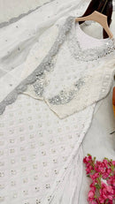 Z Series 9281 B Fox Georgette Real Mirror And Siqunce Embroidery Worked Pakistani Suits