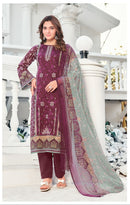 Al zohaib Az-1212 Pure Cotton Print With Heavy Embroidery Worked Pakistani Suits