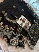 Ziaaz 869 Rayon Cotton Heavy Embroidery And Moti Worked Pakistani Suits