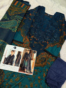 Mehbbob Tex 1590 Pure Cotton Print With Exclusive Patch  Embroidery Worked Pakistani Suits