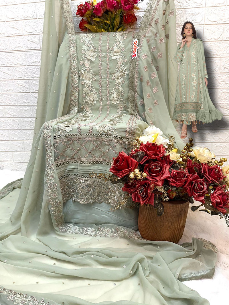 Fepic C 1609 D Georgette Embroidered Worked Pakistani Suits