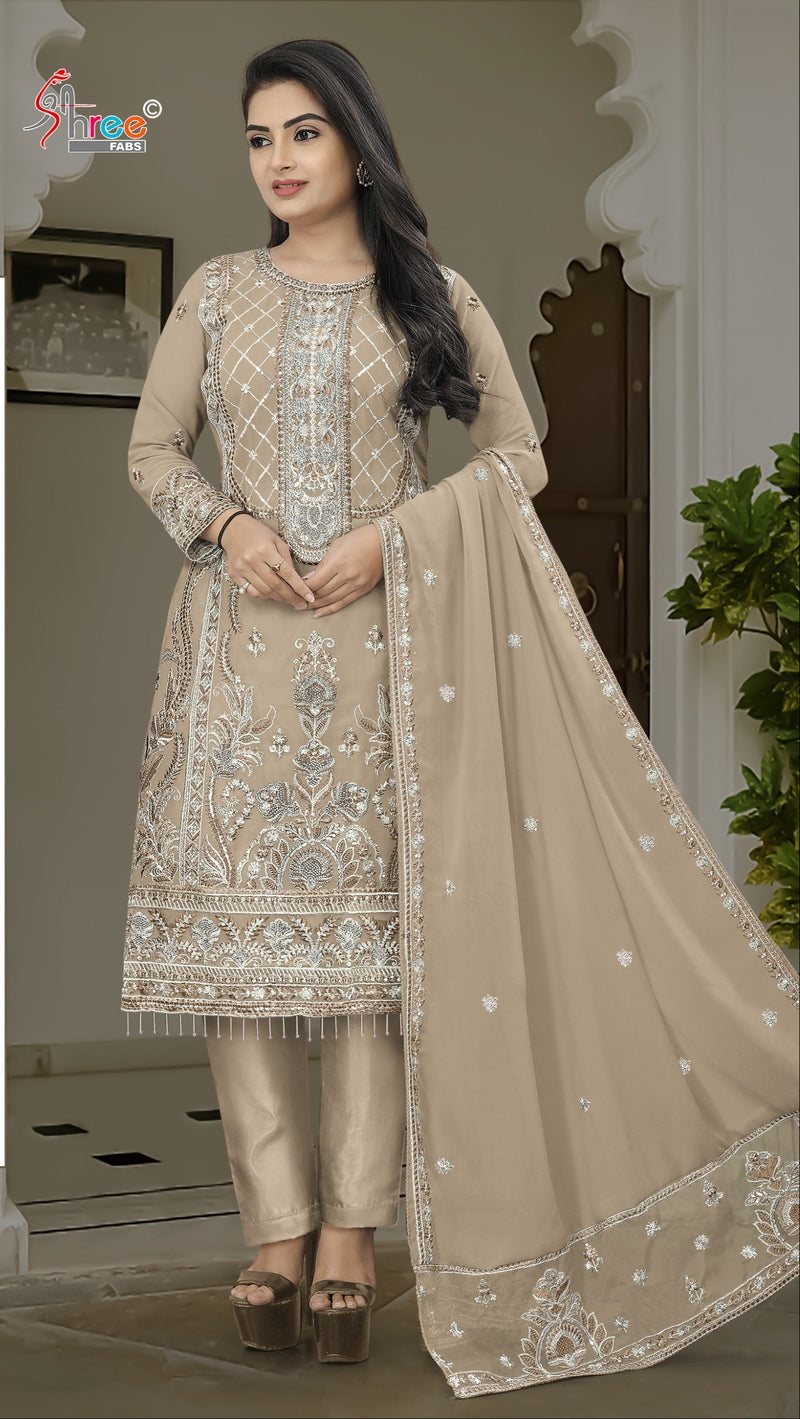 Shree Fabs K 5192 D Fox Georgette With Heavy Embroidery Worked Pakistani Suits