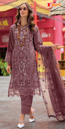 Fepic 1924 B Organza Embroidered Worked Pakistani Suits