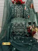 Fepic 1924 C Organza Embroidered Worked Pakistani Suits