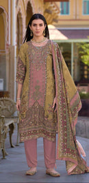 Shree Fabs 198 D Pure Maslin Digital Print With Embroidery Worked Pakistani Suits