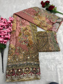 Shree Fabs 198 B Pure Maslin Digital Print With Embroidery Worked Pakistani Suits