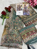 Shree Fabs 198 Pure Maslin Digital Print With Embroidery Worked Pakistani Suits