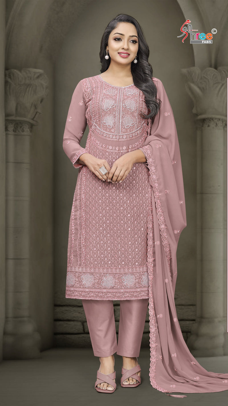 Shree Fab 5297 Fox Georgette With Heavy Embroidery Worked Pakistani Suits