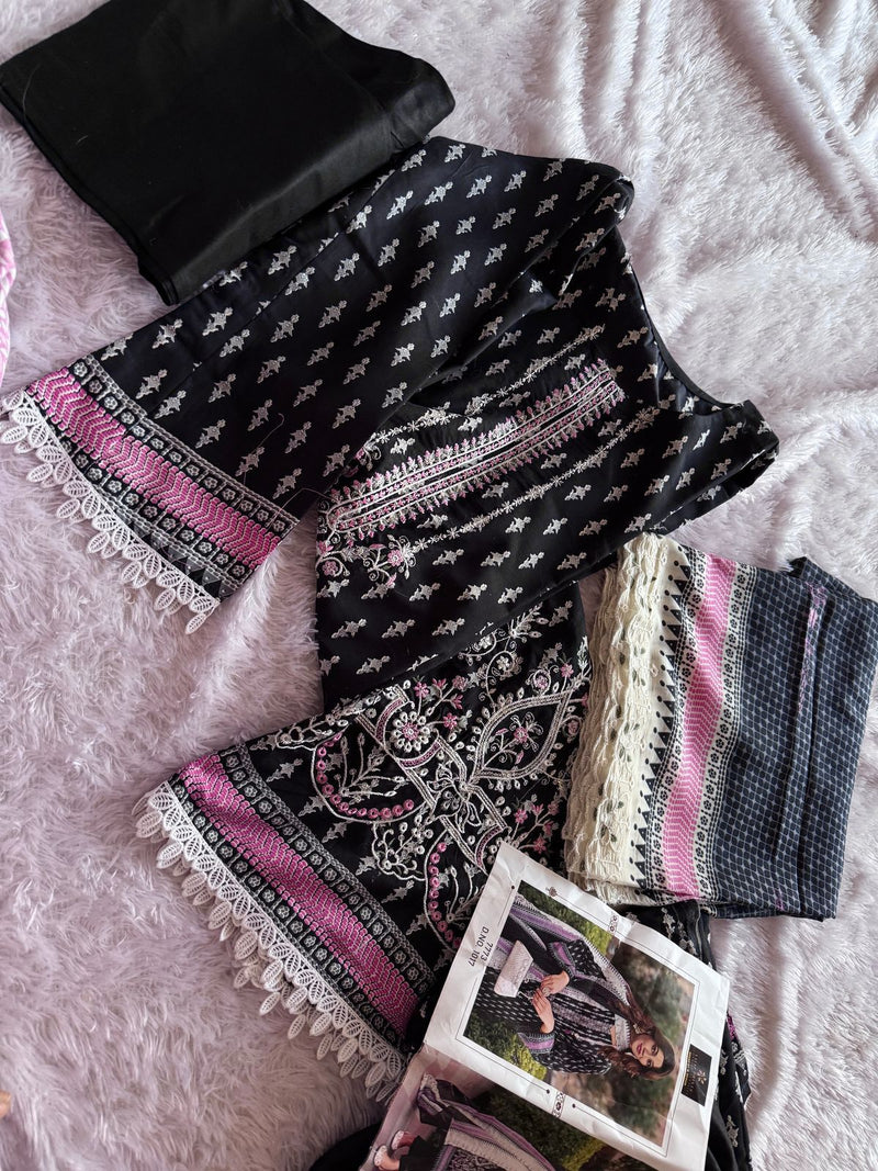 Aaliz Print 1017 Luxury Lawn Collection Embroidered And Worked Pakistani Suits