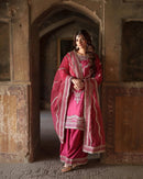 SRK 5251 Heavy Chinnon Silk With Embroidery Sequence Worked Pakistani Suits