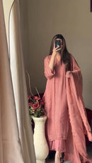 BE 322 B Chinon Top Cotton Thread Embroidered Worked Kurti