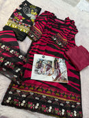 Mehbbob Tex 1541 Pure Cotton Print  With Embroidery Worked Pakistani Suits