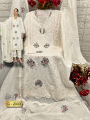 Fepic Rosemeen 2003 Cambric Cotton Heavy Embroidered Worked Pakistani Suits