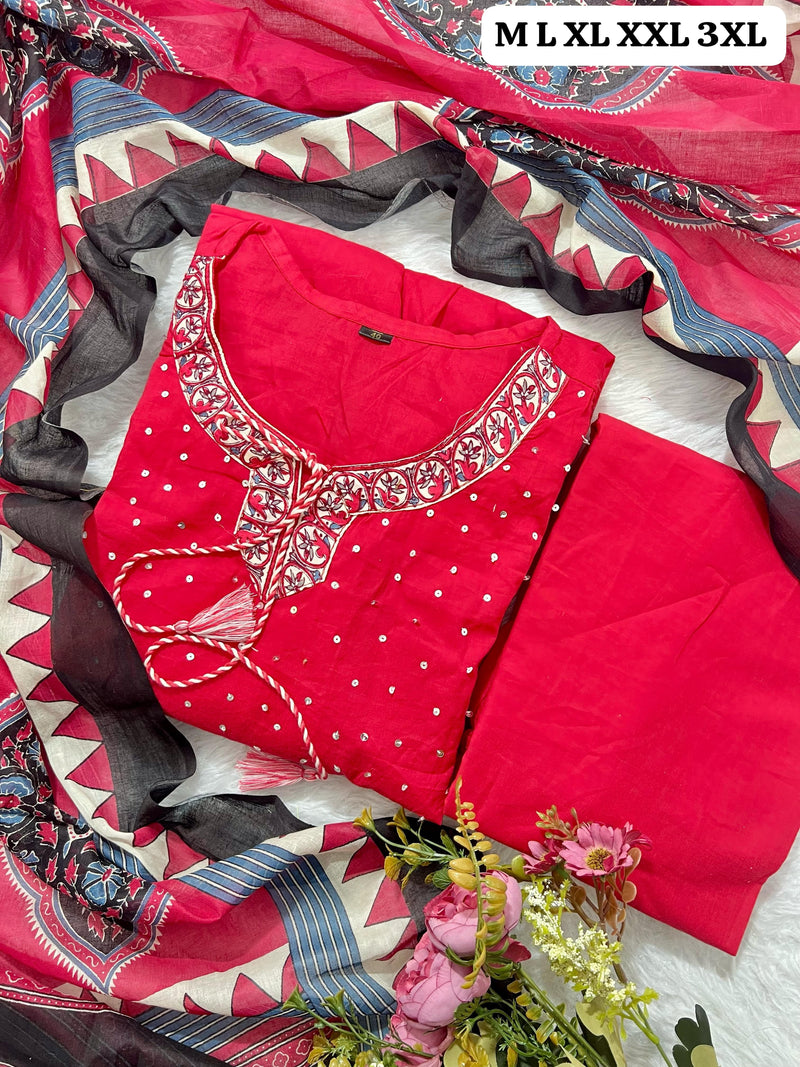 Sanskriti 9002 Pure Fine Cotton Stylish Embroidery Designs Kurti