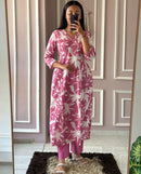 Sanskriti 9004 Cotton Fabric In Abstract Floral Print Kurti