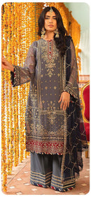 Sajida Samaira 1024 Georgette With Heavy Embroidered And Khatli Worked Pakistani Suits