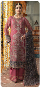Sajida Samaira 1025 Georgette With Heavy Embroidered And Khatli Worked Pakistani Suits