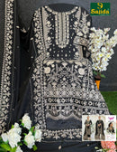 Sajida Samaira 1026 Georgette With Heavy Embroidered And Khatli Worked Pakistani Suits