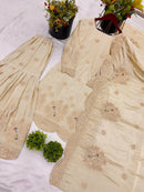 SR 1675 Pure Chinnon Silk With Heavy  Sequence Embroidery Worked Pakistani Suits