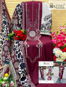 Hazzel 035 Reyon With Cotton Embroidery And Sequence Worked Pakistani Suits
