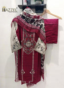 Hazzel 035 Reyon With Cotton Embroidery And Sequence Worked Pakistani Suits