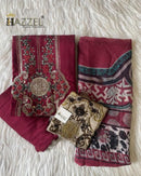 Hazzel 035 Reyon With Cotton Embroidery And Sequence Worked Pakistani Suits