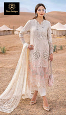 Ziaaz 885 Cambric Cotton Very Heavy Embroidery Moti Worked Pakistani Suits