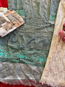 Ziaaz 884 Cambric Cotton Very Heavy Embroidery Moti Worked Pakistani Suits