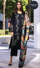 Mehboob Tex 1602 Viscose Cambric Cotton With Heavy  Self Embroidery Worked Pakistani Suits