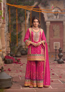 Eba Rang 1824 Hevey Chinon With Embroidery Worked Pakistani Suits
