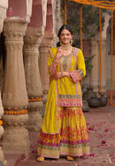 Eba Rang 1827 Hevey Chinon With Embroidery Worked Pakistani Suits