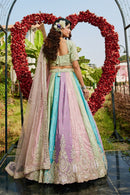 Adorn Craft 6121 Made Of Premium Quality Multi Colour Satin Silk Fabric Lehenga
