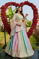 Adorn Craft 6121 Made Of Premium Quality Multi Colour Satin Silk Fabric Lehenga