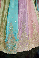 Adorn Craft 6121 Made Of Premium Quality Multi Colour Satin Silk Fabric Lehenga