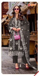 Fepic Rosemeen 1983 D Organza Embroidered Worked Pakistani Suits