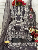 Fepic Rosemeen 1983 D Organza Embroidered Worked Pakistani Suits