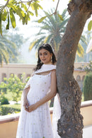 KA 1092 Faux Blooming With Sequins Embroidered Work Gown