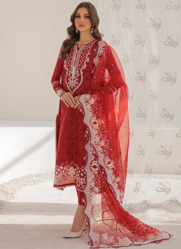 Saniya 1002 Cotton With Chikankari Embroidered Worked Pakistani Suits