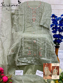 Serine S 243 A Organza Heavy Embroidered  Worked Pakistani Suits