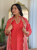 Sanskariti 8989 Muslin Silk Gorgeous Embroidery Work And Print Kurti