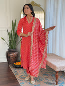 Sanskariti 8989 Muslin Silk Gorgeous Embroidery Work And Print Kurti