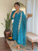 Sanskariti 8988 Muslin Silk Gorgeous Embroidery Work And Print Kurti