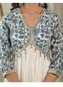 Sanskariti 8991 Cotton Printed Beautiful Embroidery And Cori Work  Kurti