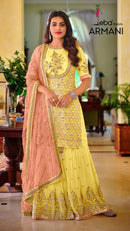 Eba Armani 1362 Faux Georgette With Embroidery Worked Pakistani Suits