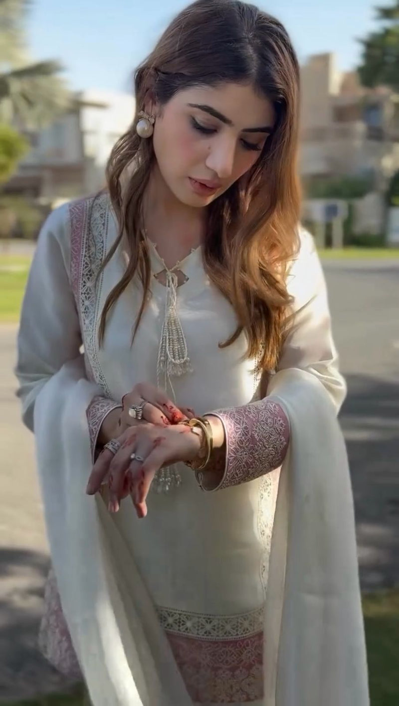 PK 1934 Roman Silk Sequence Embroidery Worked Pakistani Suits