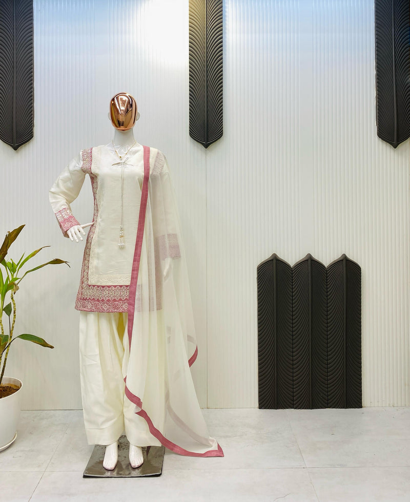 PK 1934 Roman Silk Sequence Embroidery Worked Pakistani Suits