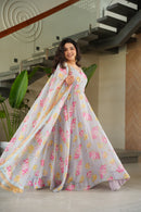 KA 1167 Faux Georgette With Rich Flower Digital Print Work Gowns