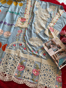 Ziaaz Designs Code 880 Cambric Cotton Cutwork Heavy Embroidery Work Pakistani Suits