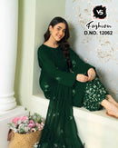 VS 12062 B Designer stylish Heavy Embroidered Tunic Enhance Glamours Kurti