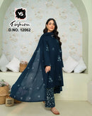 VS 12062 C Designer stylish Heavy Embroidered Tunic Enhance Glamours Kurti